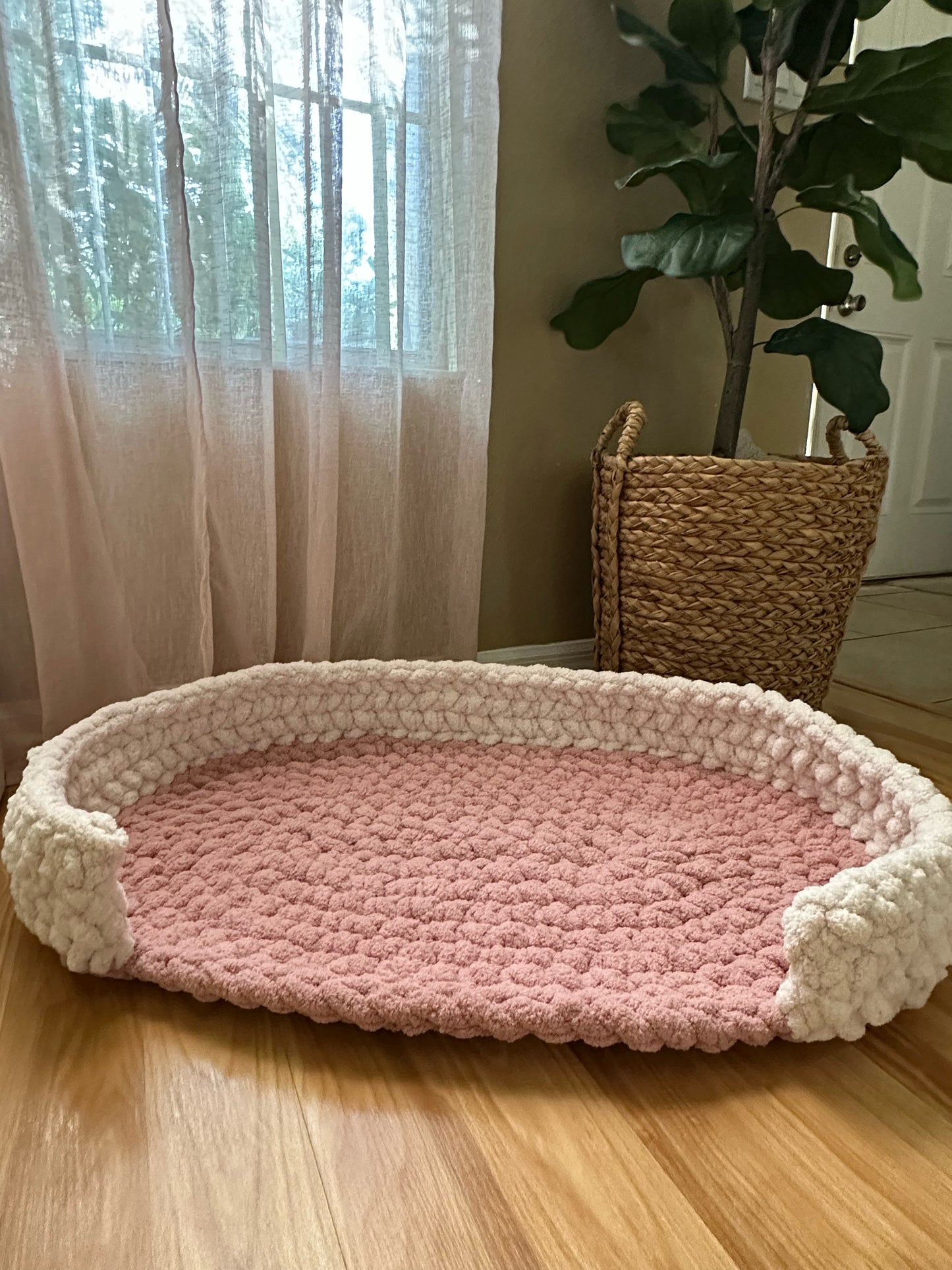 Chunky Knit Pet Bed