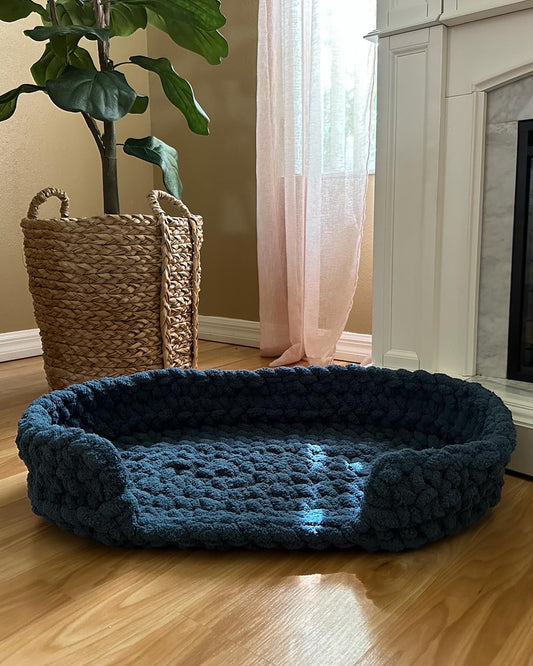 Chunky Knit Pet Bed